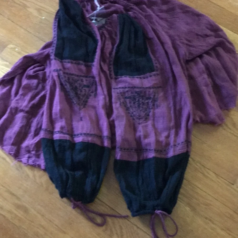 NWT Free People Western Stars Embroidered Blouse S